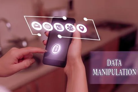 Word writing text Data Manipulation. Business concept for the process of Stock Photos
