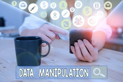 Word writing text Data Manipulation. Business concept for the process of 스톡 사진