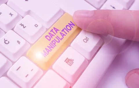 Word writing text Data Manipulation. Business concept for the process of Stock Photos