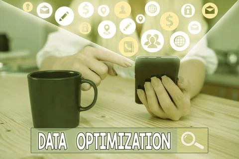 Word writing text Data Optimization. Business concept for process that prepares Stock Photos