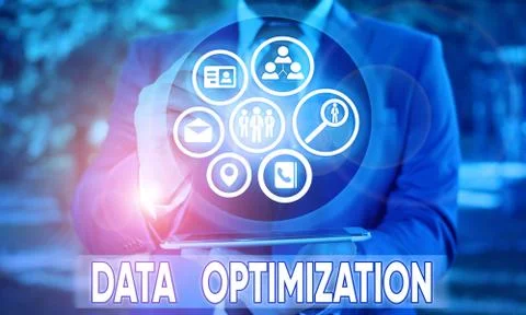 Word writing text Data Optimization. Business concept for process that prepares Stock Photos