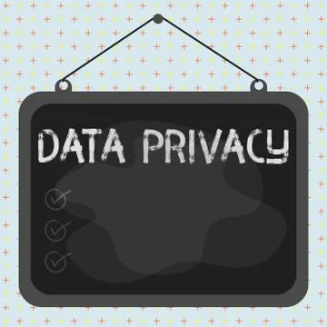 Word writing text Data Privacy. Business concept for protection of sensitive 스톡 일러스트