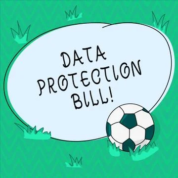 Word writing text Data Protection Bill. Business concept for control how イラスト素材
