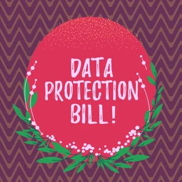 Word writing text Data Protection Bill. Business concept for control how 스톡 일러스트