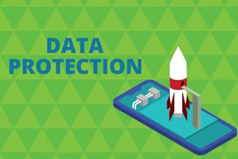 Word writing text Data Protection. Business concept for Protect IP addresses and Stock Illustration