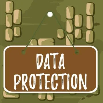 Word writing text Data Protection. Business concept for legal control over 스톡 일러스트