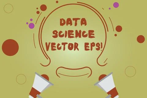 Word writing text Data Science photo Eps. Business concept for Digital イラスト素材