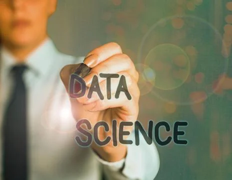 Word writing text Data Science. Business concept for multidisciplinary field Stock Photos