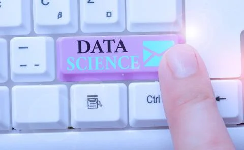 Word writing text Data Science. Business concept for multidisciplinary field Stock Photos
