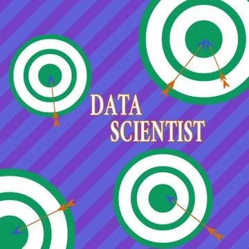Word writing text Data Scientist. Business concept for demonstrating employed to Stock Illustration
