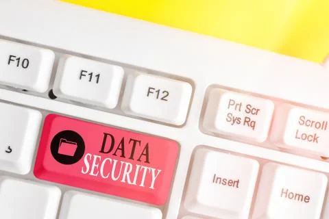 Word writing text Data Security. Business concept for Confidentiality Disk Stock Photos