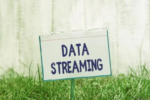 Word writing text Data Streaming. Business concept for data that is continuously Stock Photos