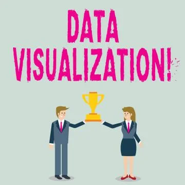 Word writing text Data Visualization. Business concept for representation of Stock Illustration