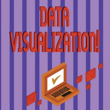 Word writing text Data Visualization. Business concept for representation of Stock Illustration