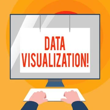 Word writing text Data Visualization. Business concept for representation of 스톡 일러스트