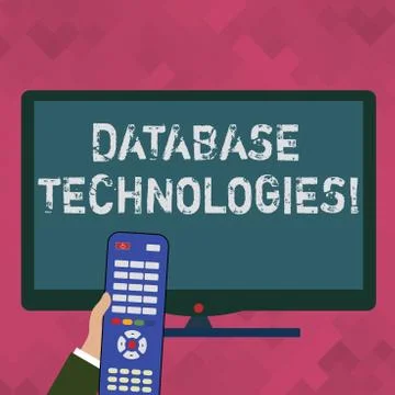 Word writing text Database Technologies. Business concept for Organization of a Illustrazione stock