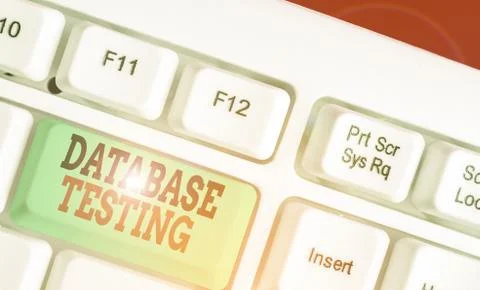 Word writing text Database Testing. Business concept for involves the retrieved 스톡 사진