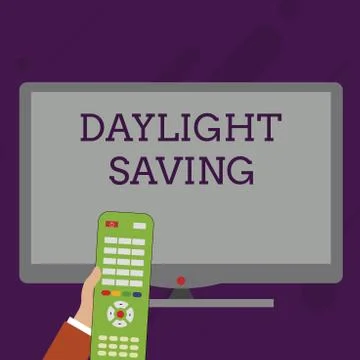 Word writing text Daylight Saving. Business concept for Storage technologies 스톡 일러스트