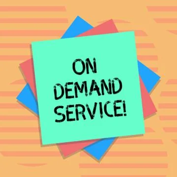 Word writing text On Deanalysisd Service. Business concept for allow users to Stock Illustration