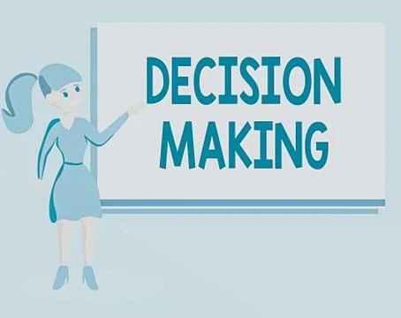 Word writing text Decision Making. Business concept for to choose the best Stock Illustration