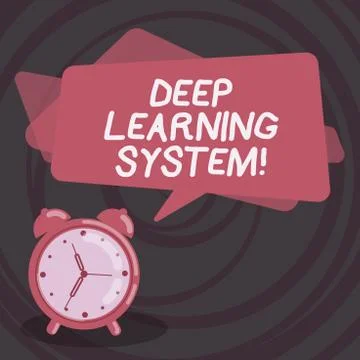 Word writing text Deep Learning System. Business concept for collection of Stock Illustration