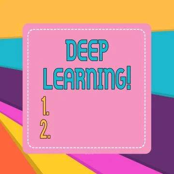Word writing text Deep Learning. Business concept for the collection of Illustrazione stock