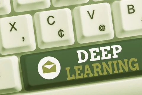 Word writing text Deep Learning. Business concept for Hierarchical Abstractions 写真素材