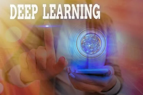 Word writing text Deep Learning. Business concept for Hierarchical Abstractions Foto stock