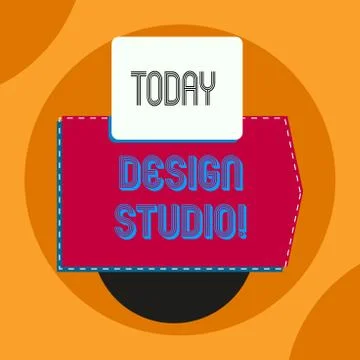 Word writing text Design Studio. Business concept for workplace for designers Illustrazione stock