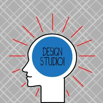 Word writing text Design Studio. Business concept for workplace for designers イラスト素材