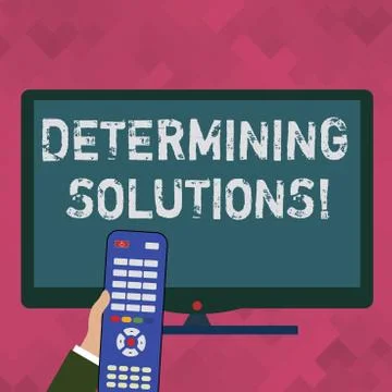 Word writing text Determining Solutions. Business concept for identifying イラスト素材