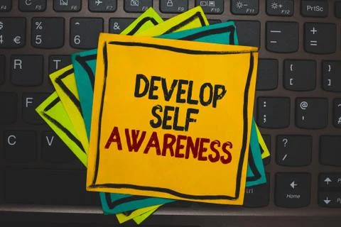 Word writing text Develop Self Awareness. Business concept for increase consc Stockillustratie