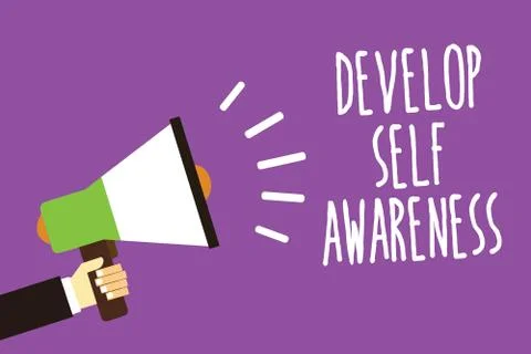 Word writing text Develop Self Awareness. Business concept for increase consc 스톡 일러스트