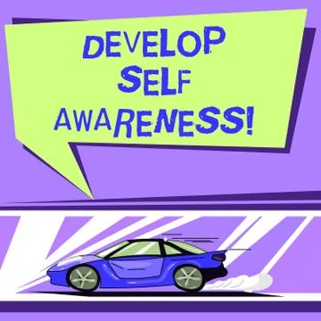 Word writing text Develop Self Awareness. Business concept for Improve sharp イラスト素材
