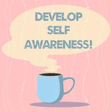 Word writing text Develop Self Awareness. Business concept for Improve sharp Stock Illustration