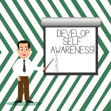 Word writing text Develop Self Awareness. Business concept for improve your Stockillustratie