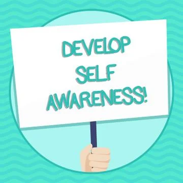 Word writing text Develop Self Awareness. Business concept for What you think Stockillustratie