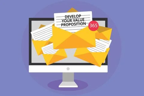 Word writing text Develop Your Value Proposition. Business concept for Prepare Stock Illustration