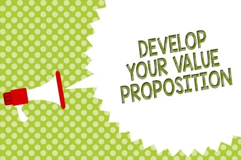 Word writing text Develop Your Value Proposition. Business concept for Prepare Stock Illustration