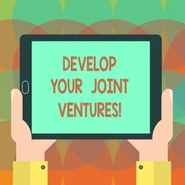 Word writing text Develop Your Joint Ventures. Business concept for Business Stock Illustration