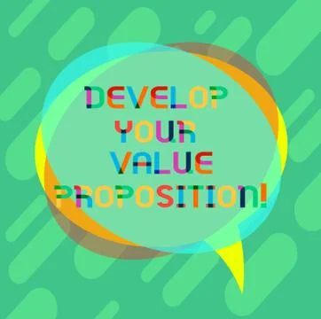 Word writing text Develop Your Value Proposition. Business concept for Prepare Stock Illustration
