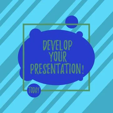 Word writing text Develop Your Presentation. Business concept for improve the 스톡 일러스트