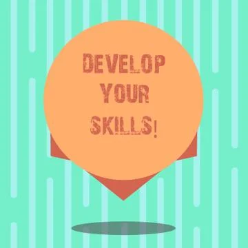 Word writing text Develop Your Skills. Business concept for improve ability to Stockillustratie