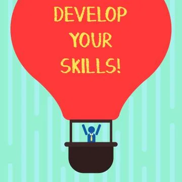 Word writing text Develop Your Skills. Business concept for improve ability to Stockillustratie