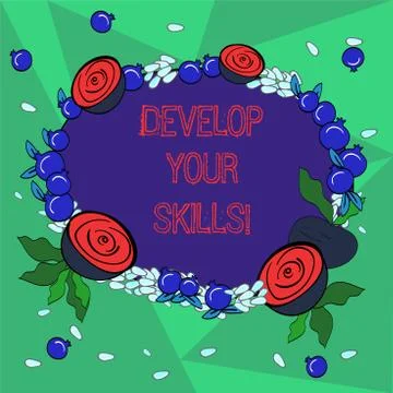 Word writing text Develop Your Skills. Business concept for improve ability to 스톡 일러스트