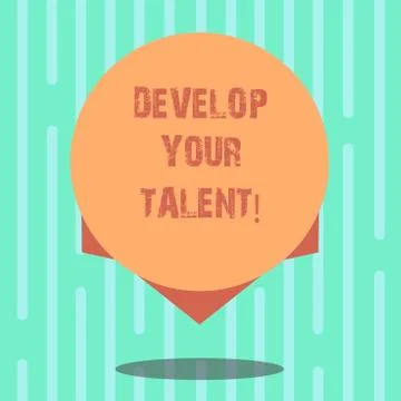 Word writing text Develop Your Talent. Business concept for improve natural イラスト素材