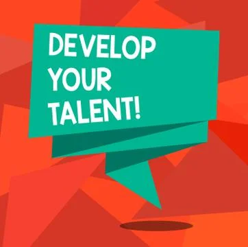 Word writing text Develop Your Talent. Business concept for improve natural Stockillustratie