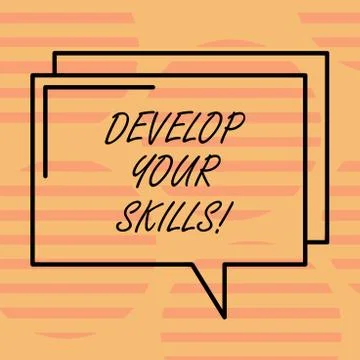 Word writing text Develop Your Skills. Business concept for improve ability to 库存插图
