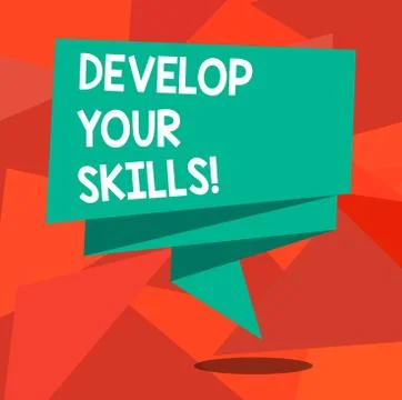 Word writing text Develop Your Skills. Business concept for improve ability to Stock Illustration