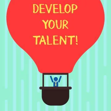 Word writing text Develop Your Talent. Business concept for improve natural 스톡 일러스트